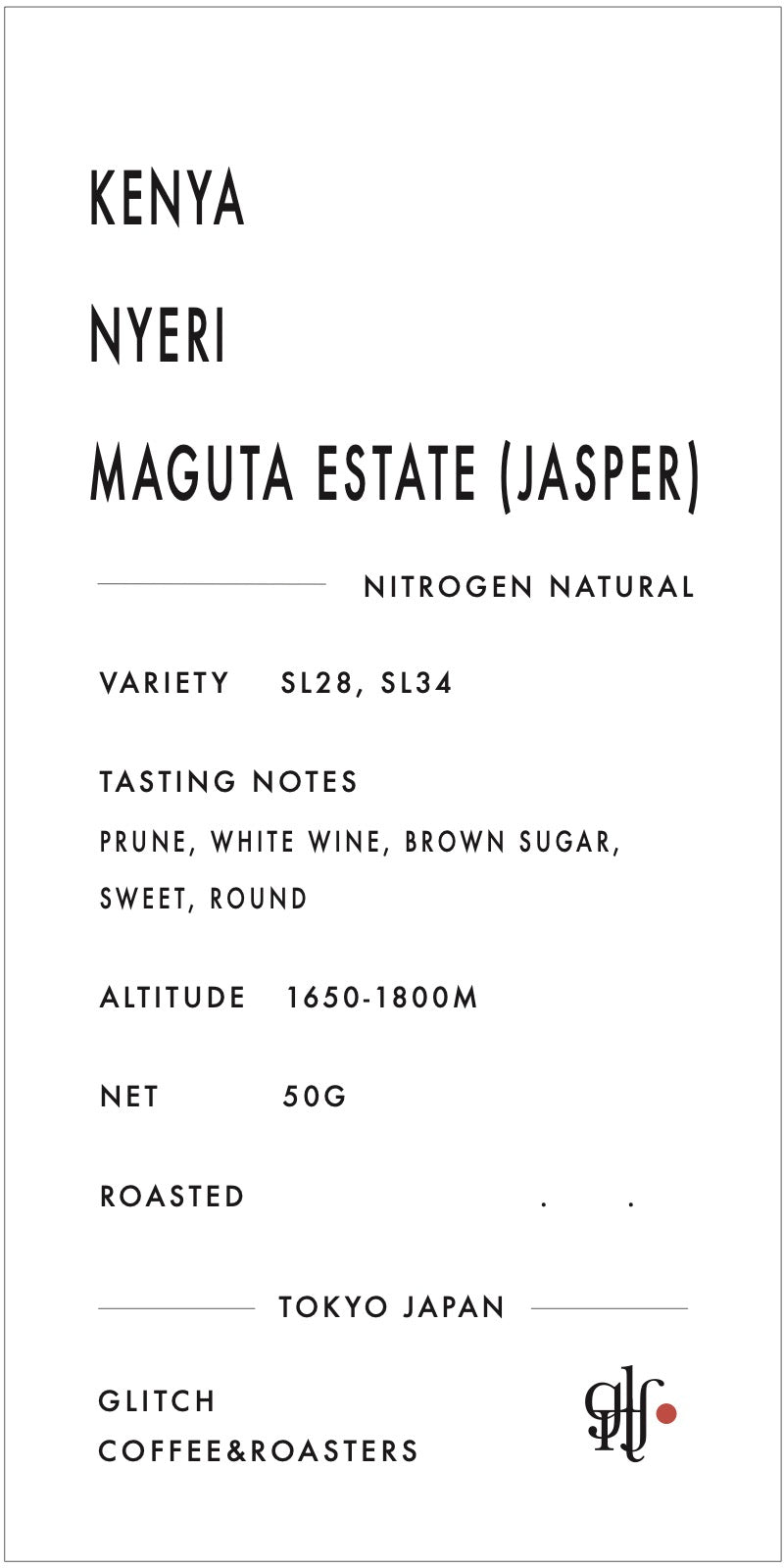 【NEW】Kenya Nyeri Maguta “JASPER”