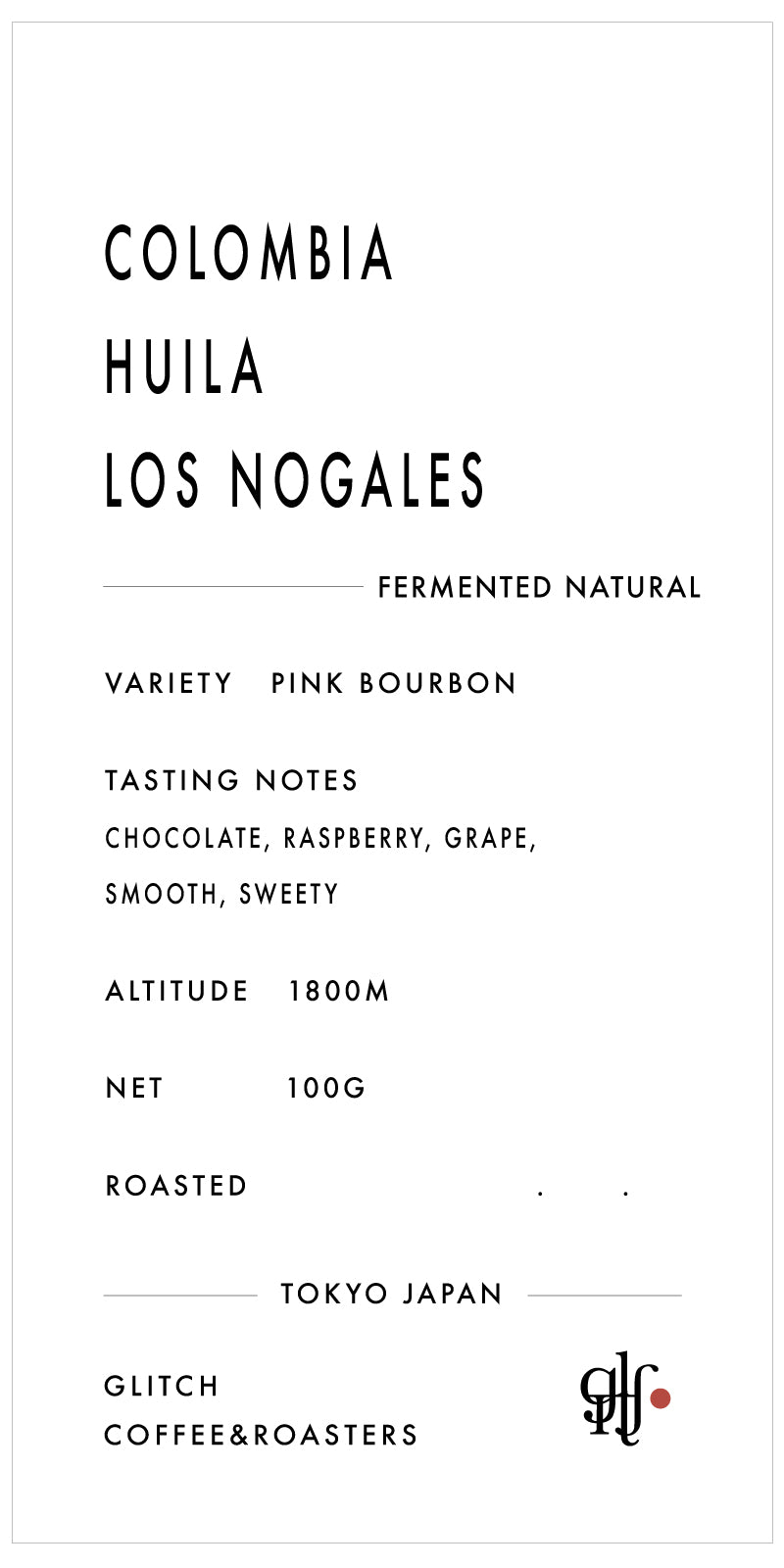 【NEW】Colombia Huila Los Nogales