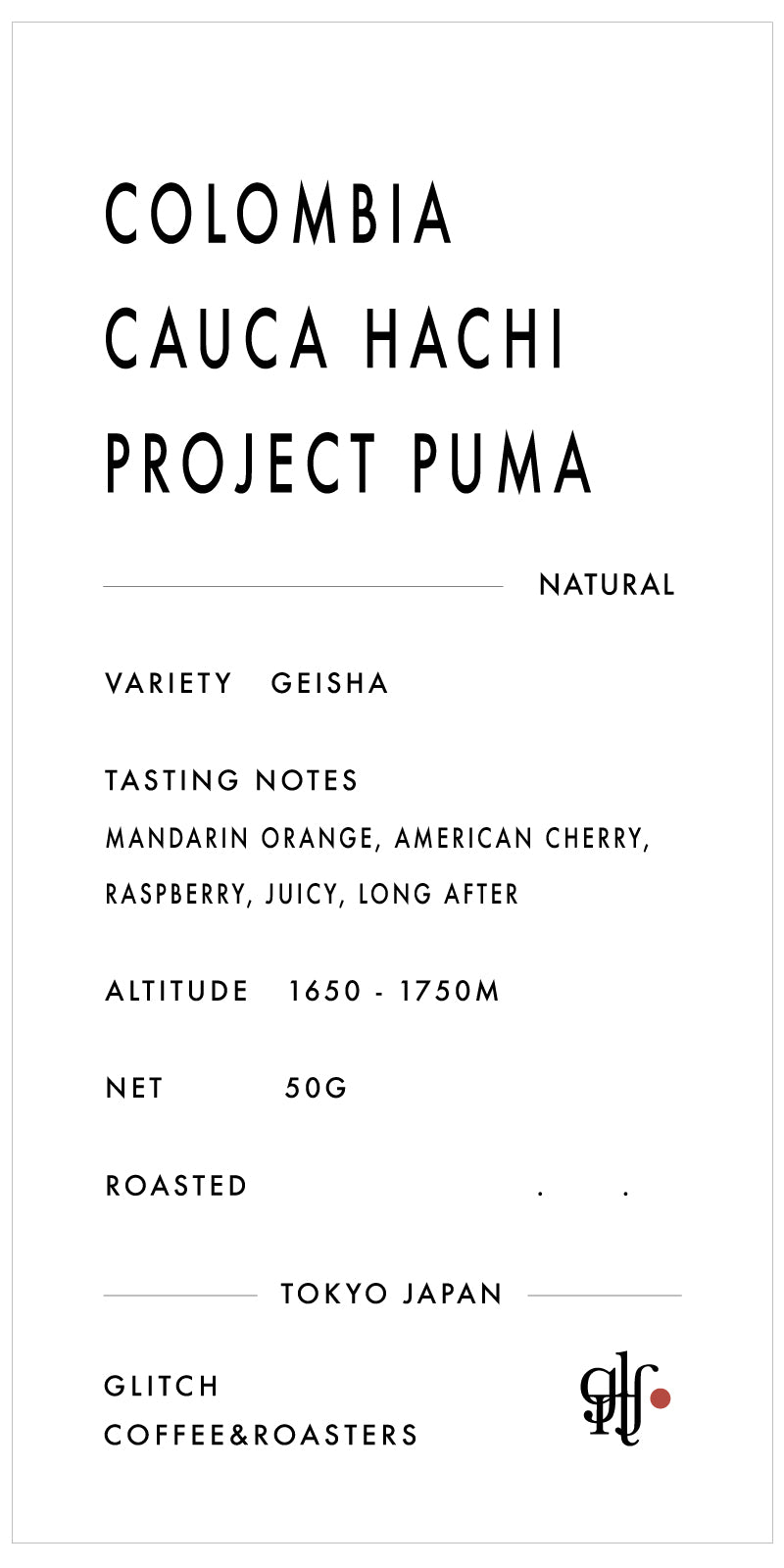 [NEW] Colombia Cauca Hachi Project PUMA