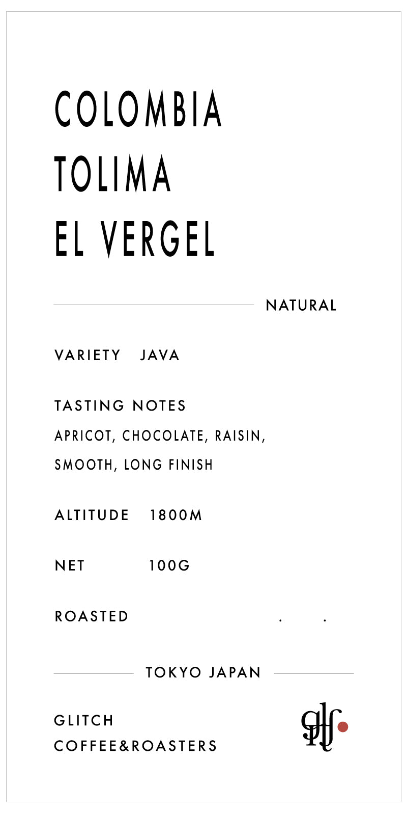 ①専用　PABLO様　ご検討中 NEW】Colombia Tolima El Vergel 